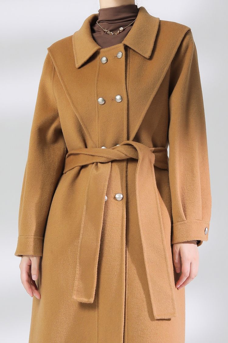 This mid-length high-end and fashionable wool coat is the same style of cashmere coat for women from Jimmy Seio Mall in the 2021 winter Item Picture