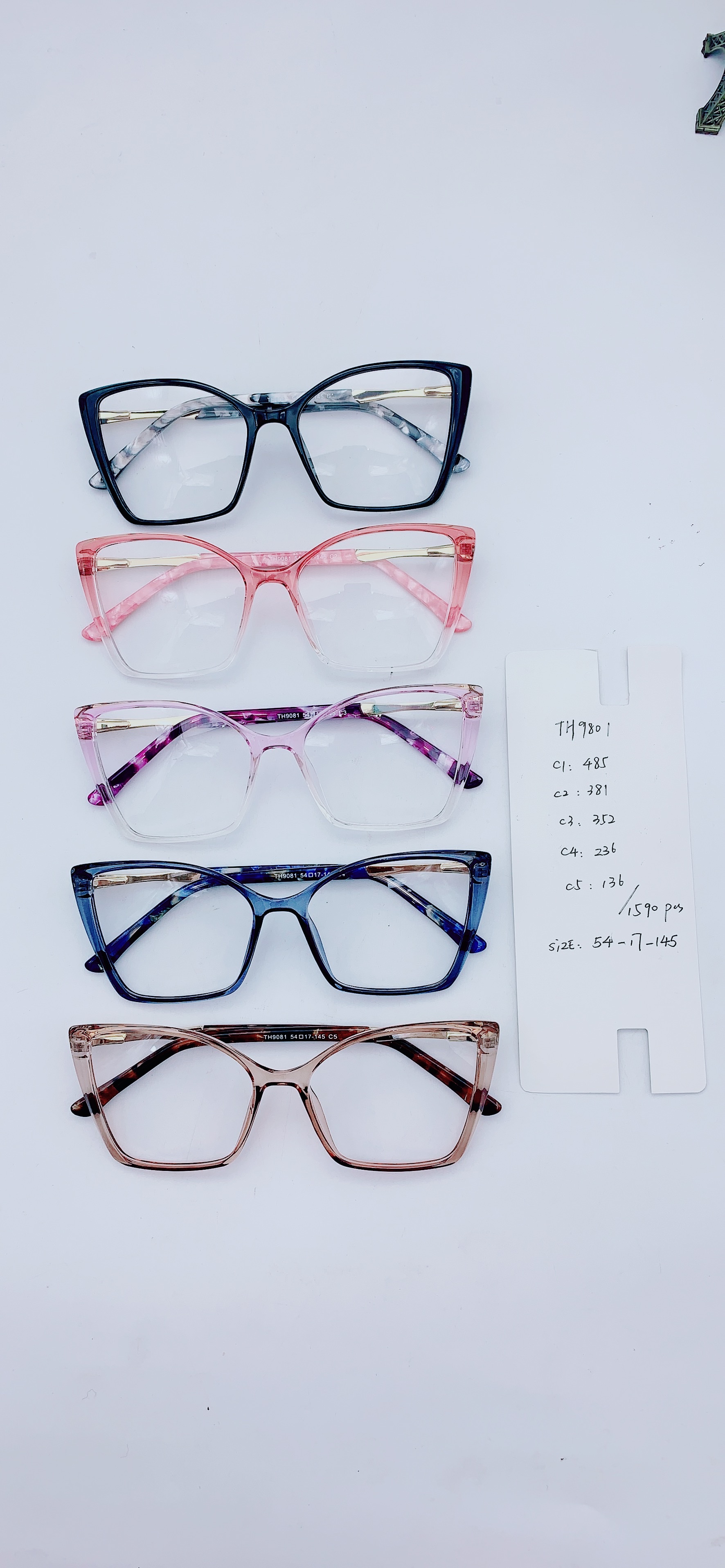 2021新款潮流TR90平光镜方形复古眼镜框近视眼镜架 批发图
