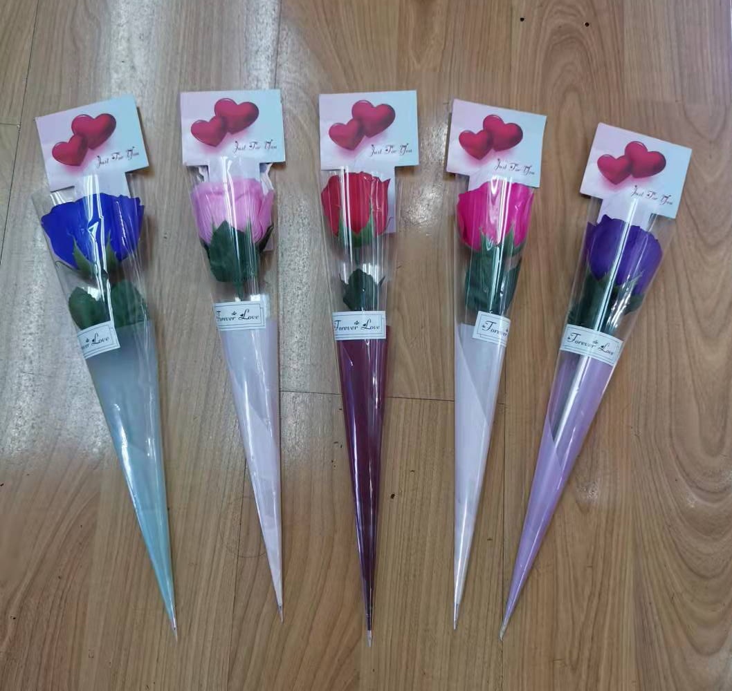 Factory sales of Valentine's Day and Mother's Day gifts, including heart-shaped cards, single rose soap, flower simulation, wholesale. On March 8th, Women's Day, cross-border e-commerce for girlfriends, friends, teachers, and Hai Ruo 01 Application Scenario