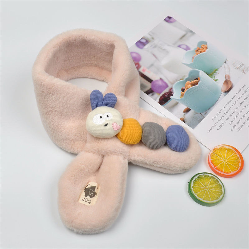 Children's Scarf Autumn And Winter Warm Baby Plush Neck Korean Version Of Girls And Boys Baby Soft Caterpillar Series Application Scenario
