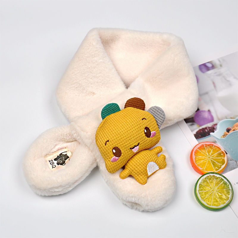 Official Flagship Store Children's Scarf Girls Winter Warm Baby Dinosaur Cartoon Bib Autumn And Winter Bib Set full figure