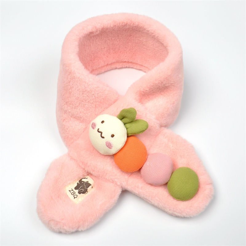 Children's Scarf Autumn And Winter Warm Baby Plush Neck Korean Version Of Girls And Boys Baby Soft Caterpillar Series Item Picture