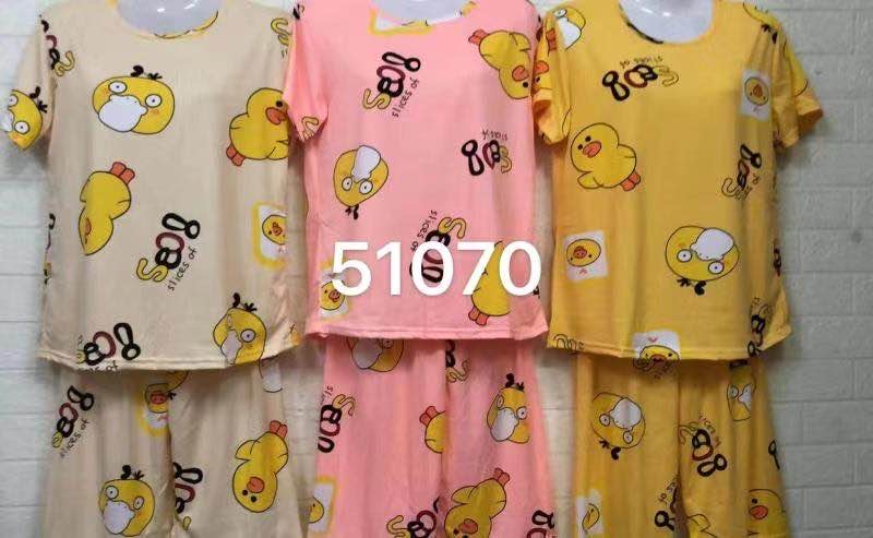 外贸爆款少女卡通印花双短套装家居服详情图4