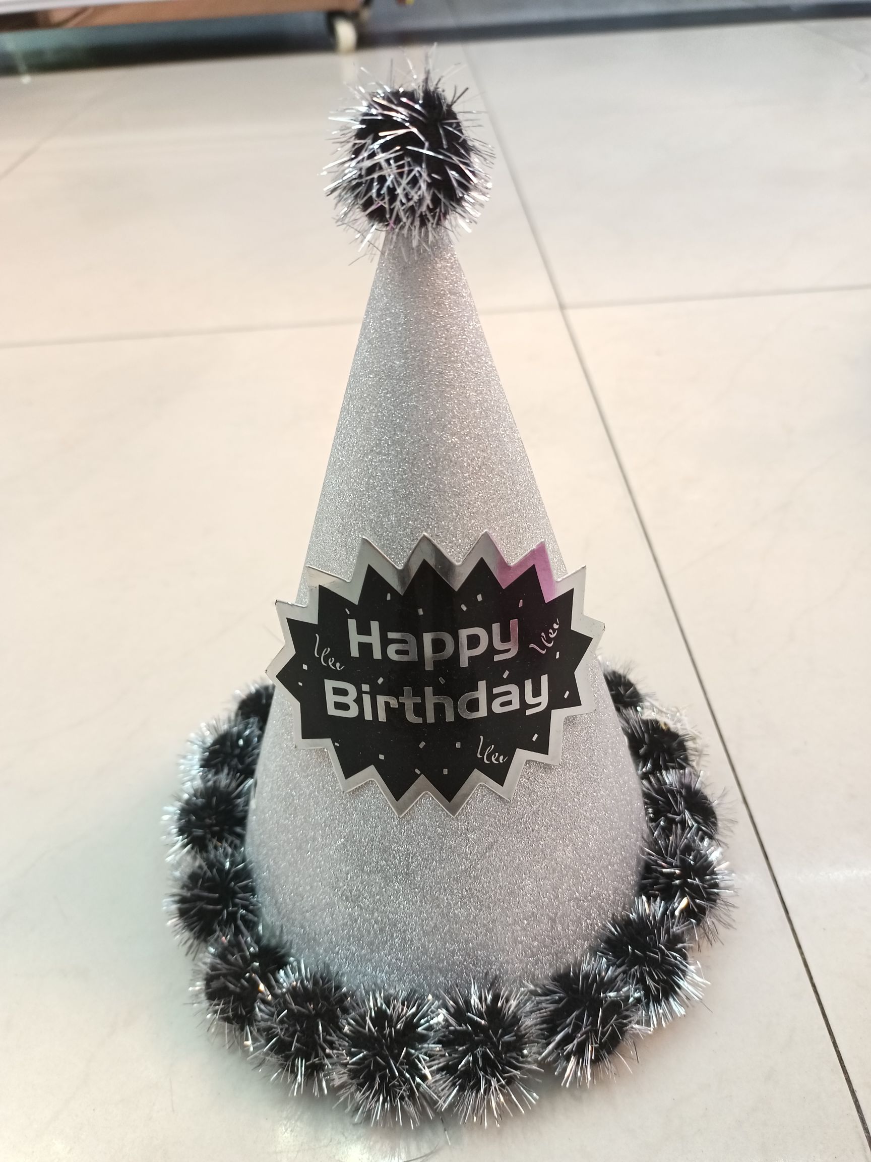 24cm gilded ball birthday party hat Specification image