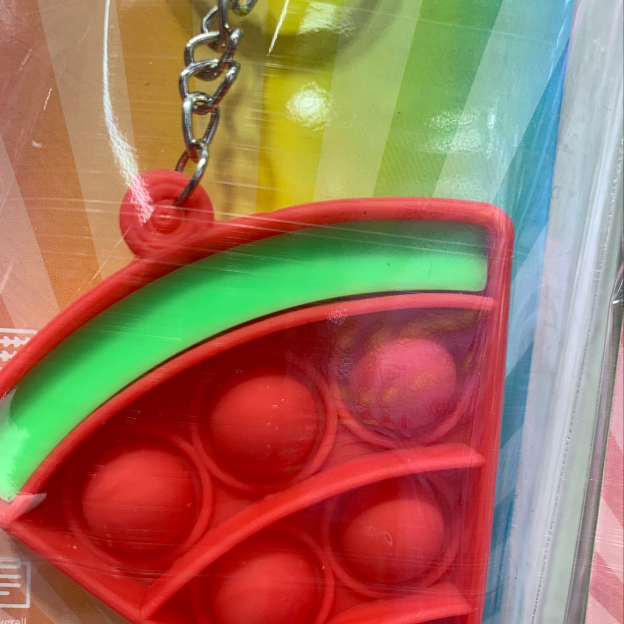 跨境卡通水果硅胶泡泡乐钥匙扣详情图3