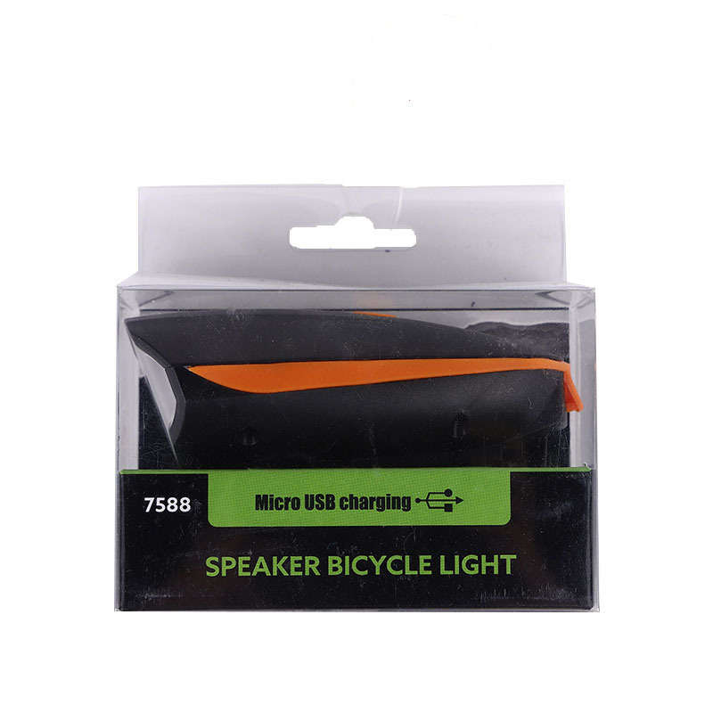 自行车灯前灯强光手电筒USB充电带电喇叭铃铛骑行装备山地车配件