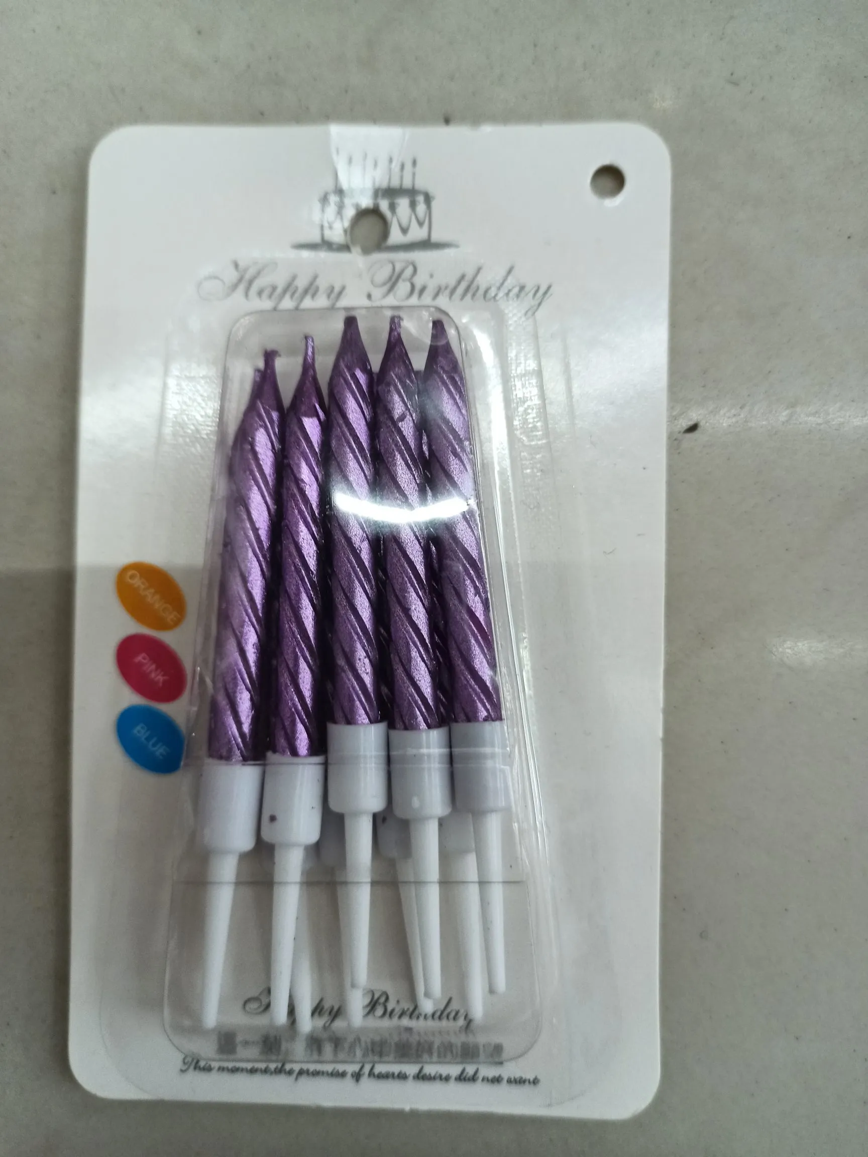 Birthday candles (6cm) detail image 2