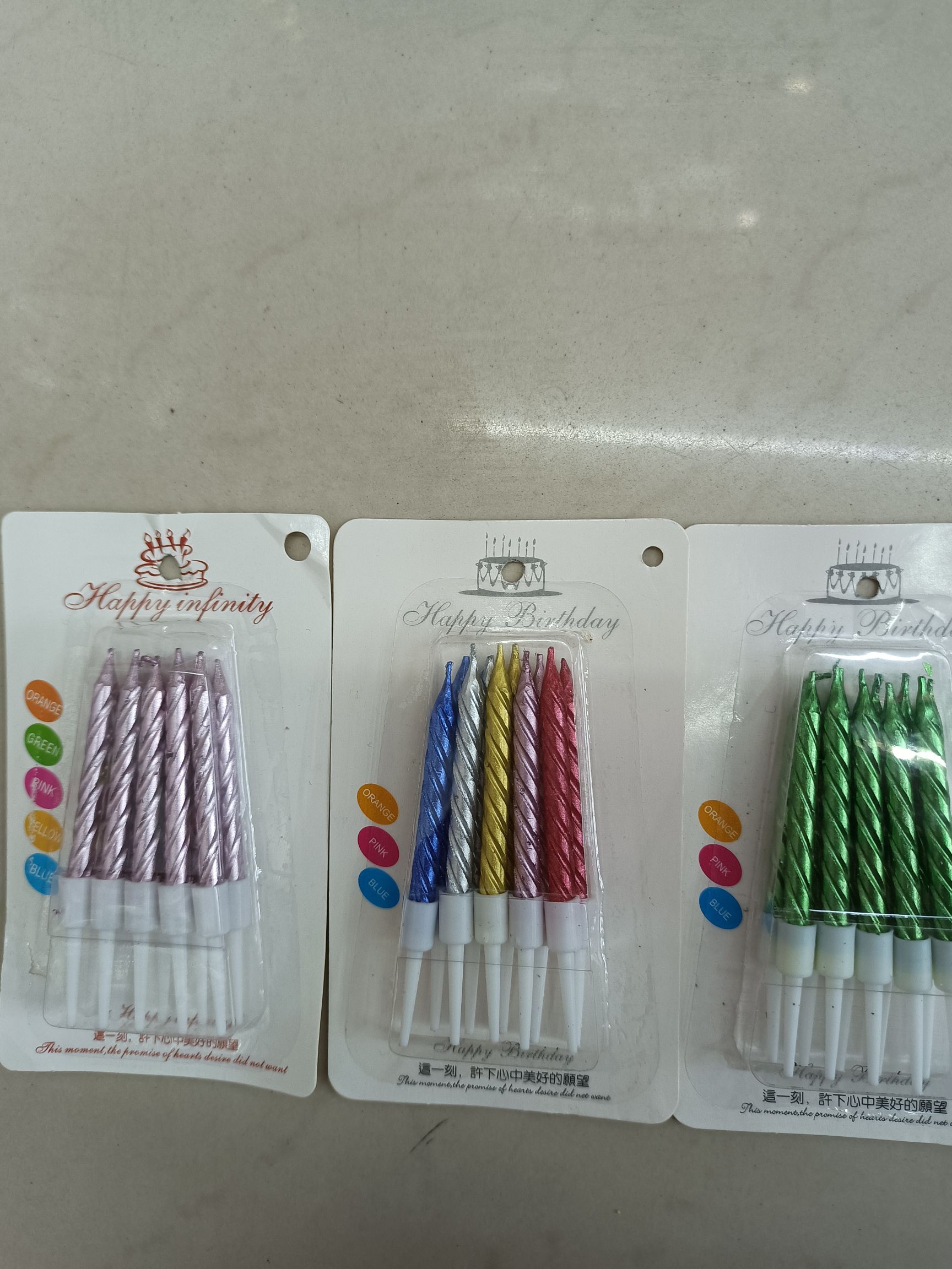 Birthday candles (6cm)