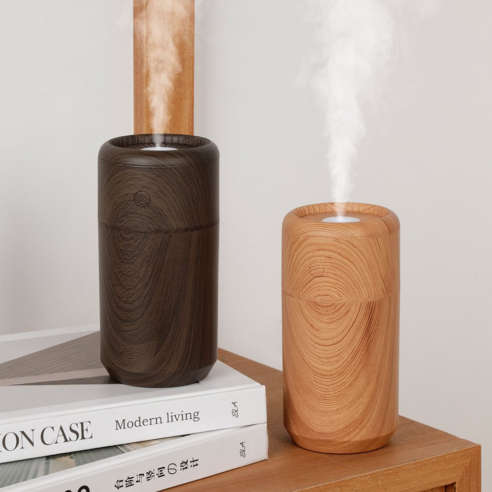The wood grain humidifier is equipped with colorful lights Item Picture