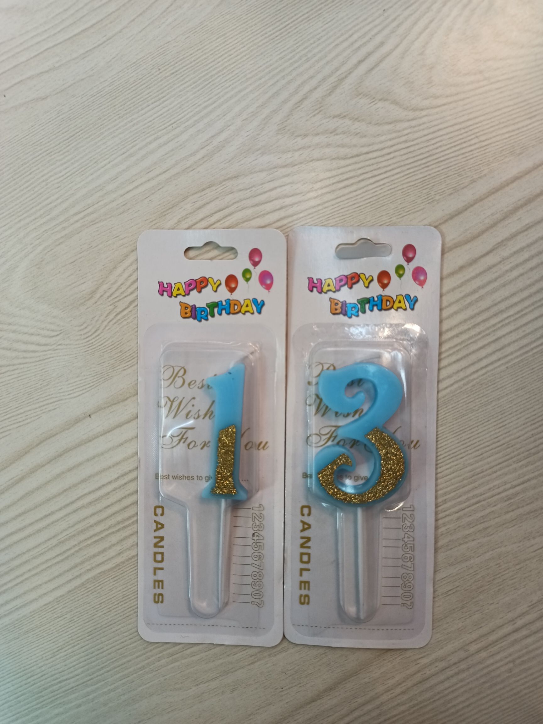The number 0-9 candles Specification image