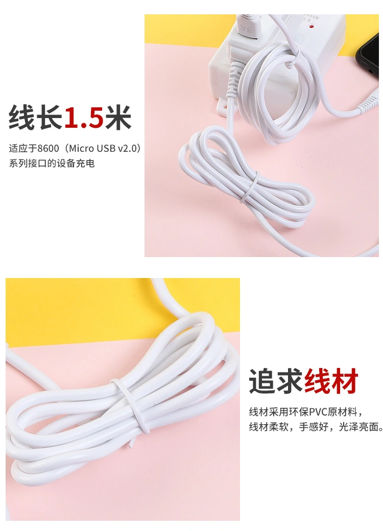 Turn the mobile phone fast charging plug 90 degrees to the USB port for direct charging to the Android type-c interface 1.5 meters detail image 5
