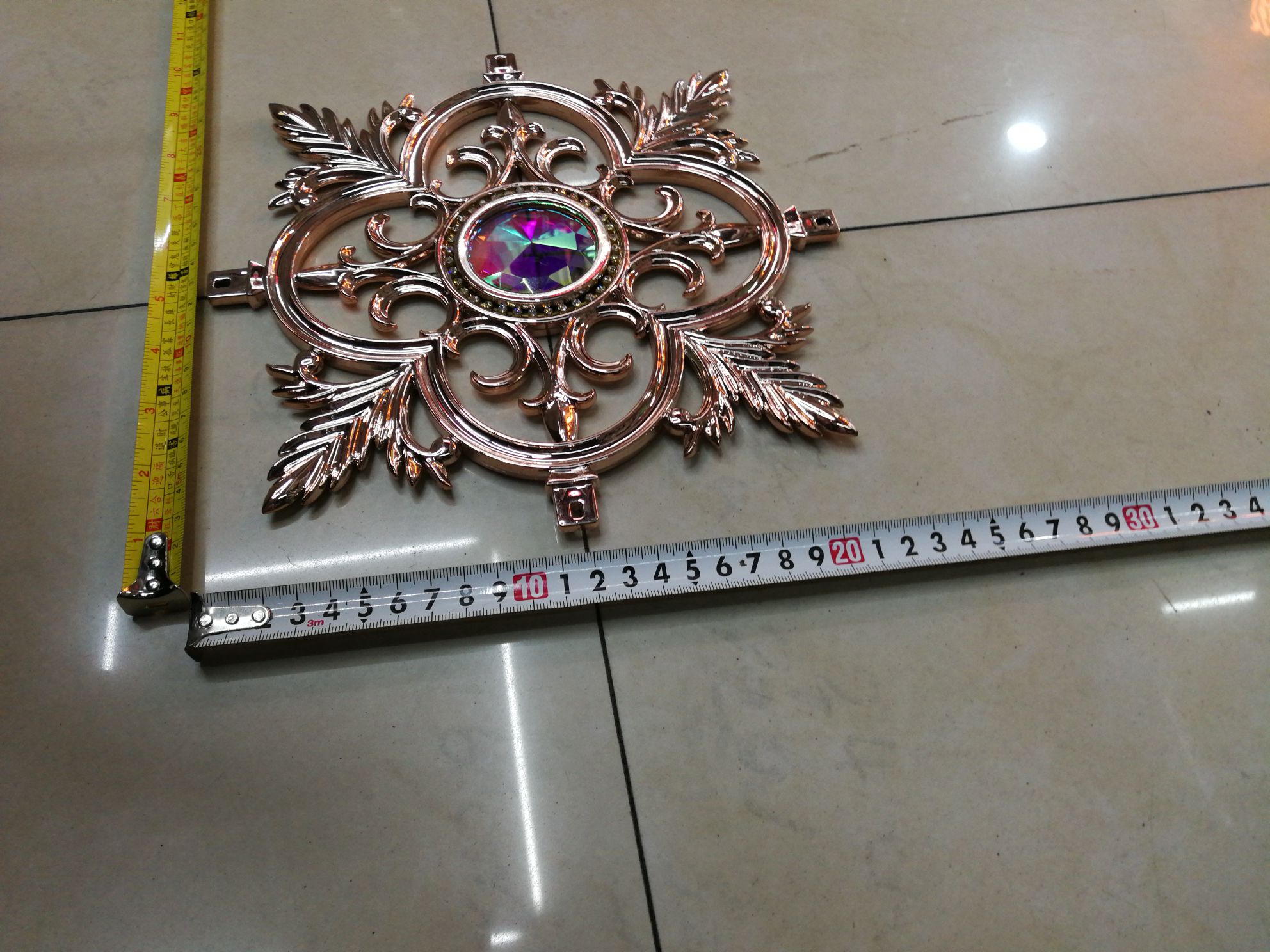 Door and window accessories decoration, glass door partition flowers details Picture