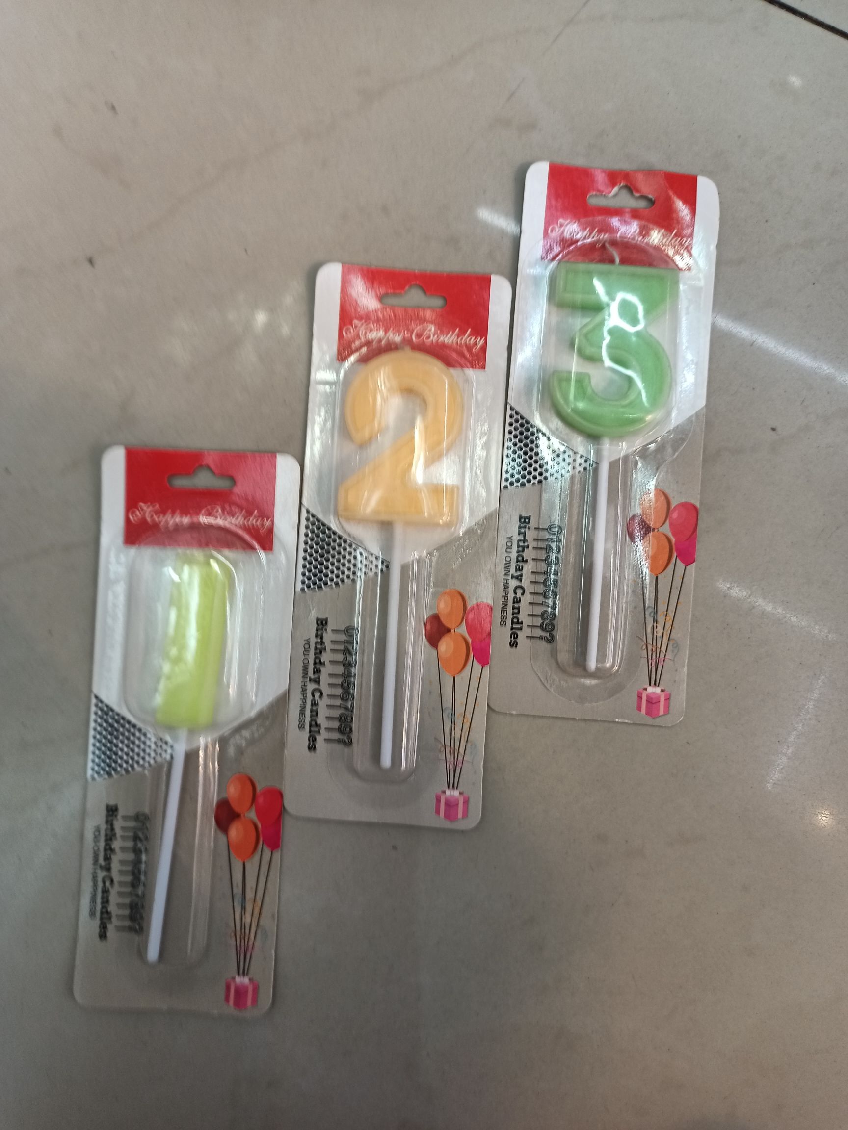 Numbers 0-9: Birthday candles, party candles, anniversary candles, celebration candles, festival candles, party candles