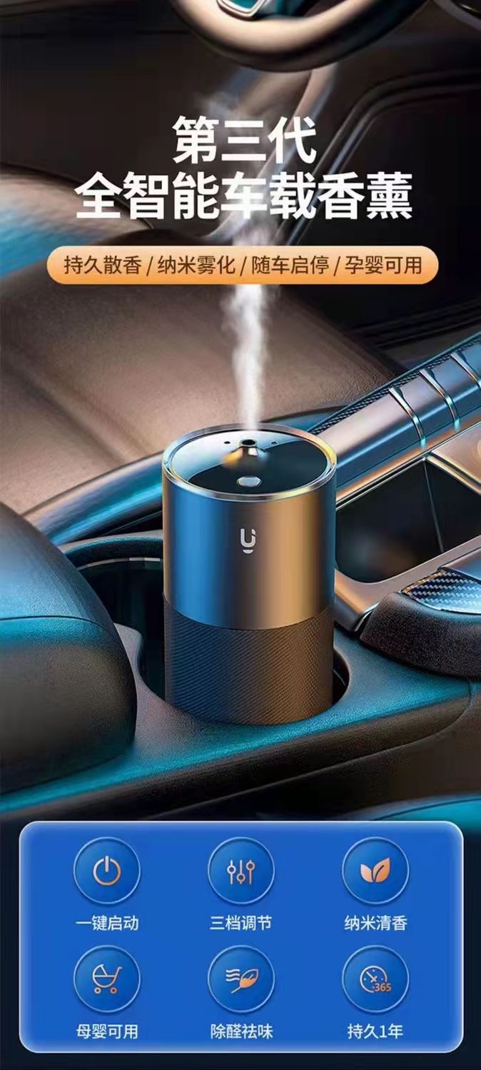 Nano Atomizing Automobile Intelligent Aromatherapy Machine details Picture