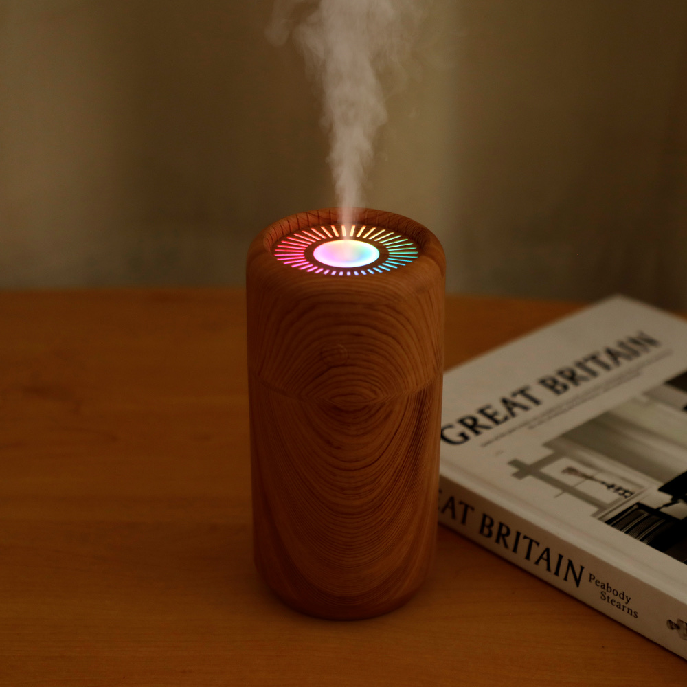 The wood grain humidifier is equipped with colorful lights Application Scenario