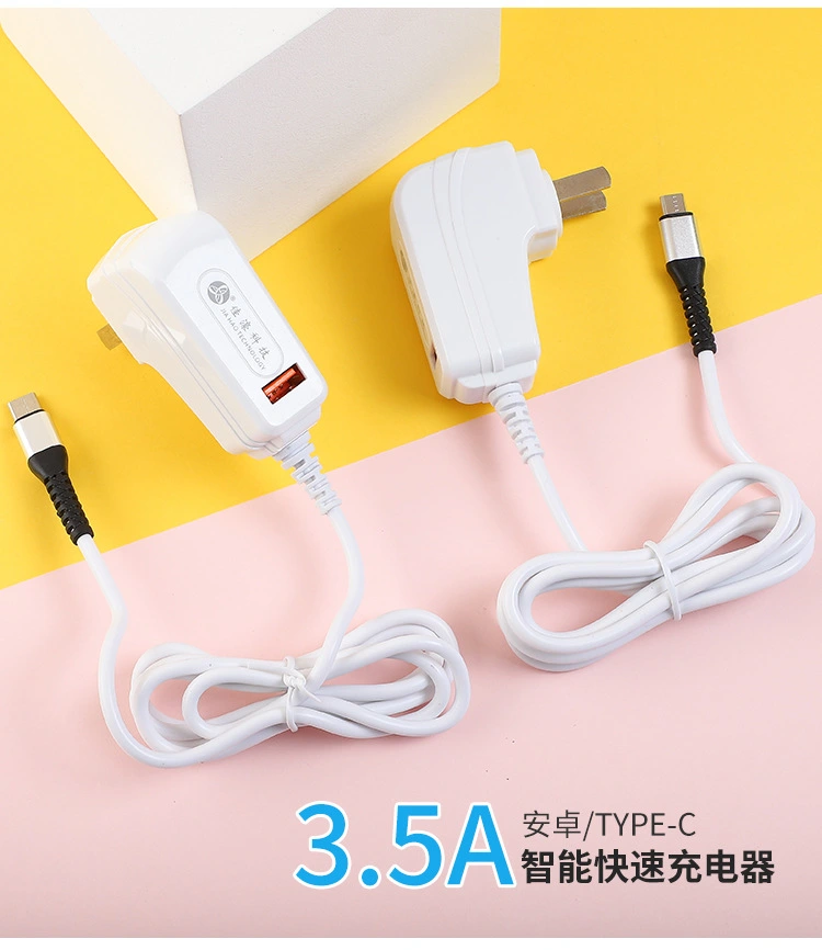 Turn the mobile phone fast charging plug 90 degrees to the USB port for direct charging to the Android type-c interface 1.5 meters detail image 9