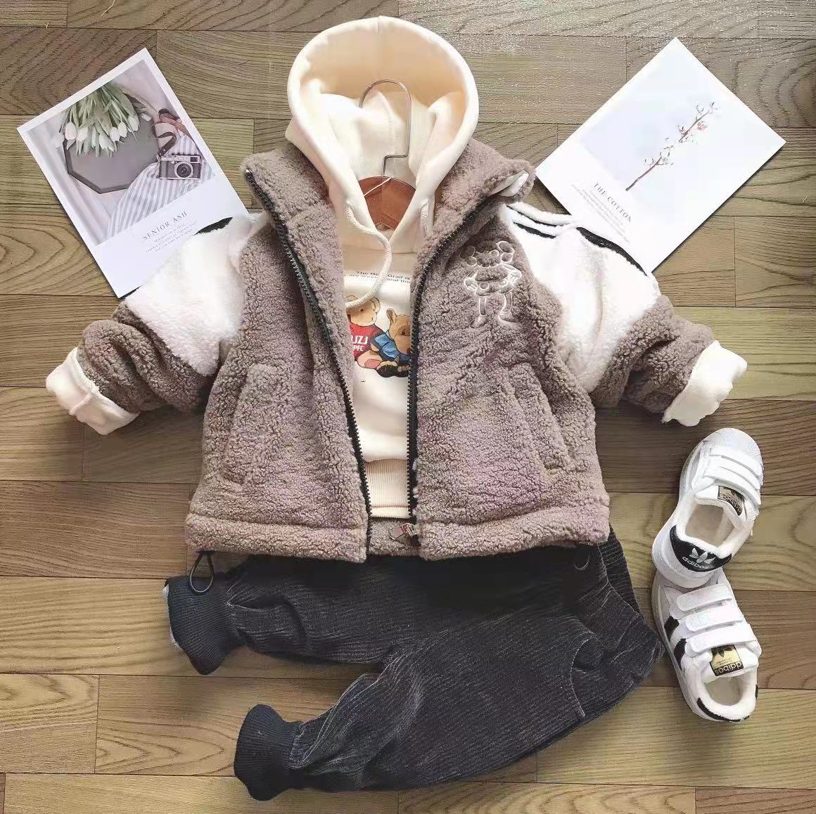 Three-piece cotton-padded jacket set details Picture