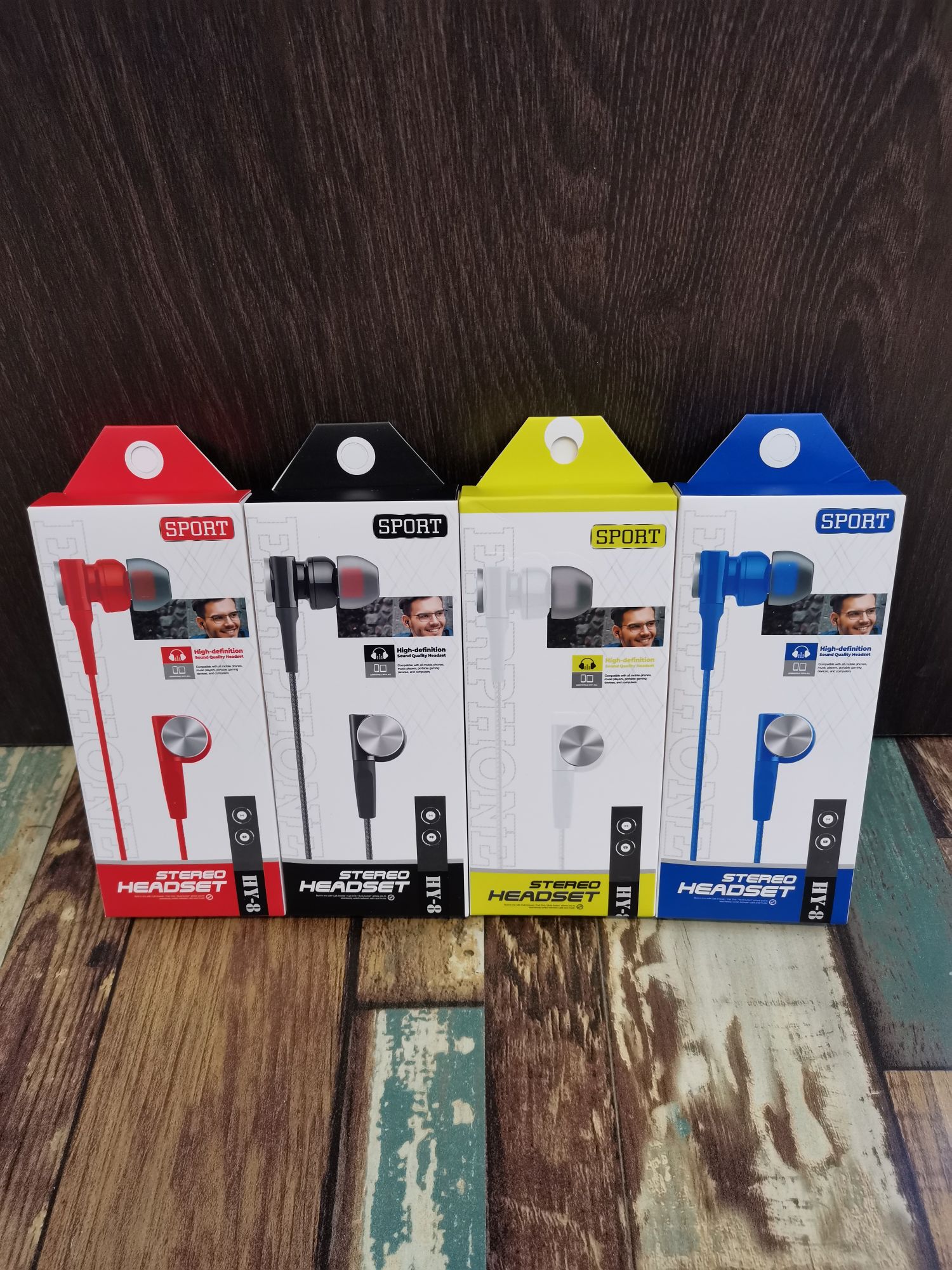 Guangdong sogo auriculares HY8 auriculares de teléfono auriculares en el oído auriculares con cable auriculares pequeños moda creativa boutique