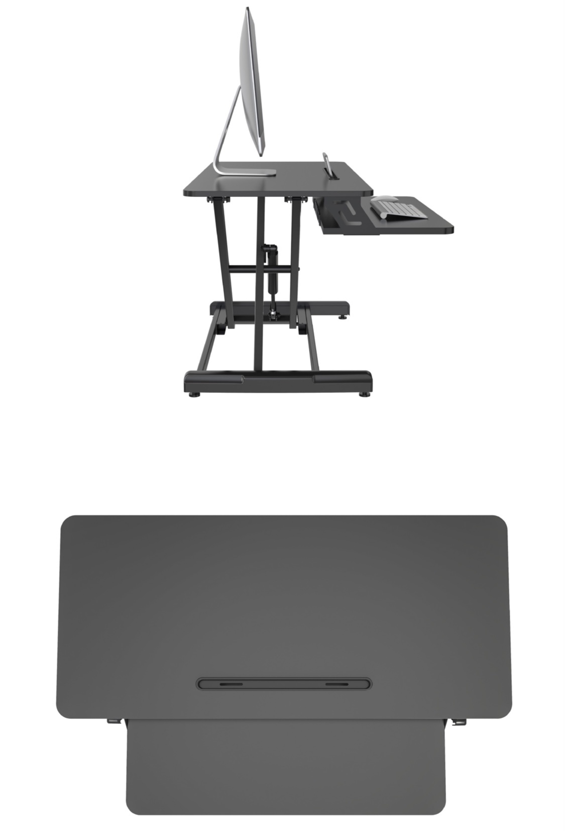 长臂猿气动升降桌桌上桌GSD66H学习升降台站立式办公电脑桌详情图5