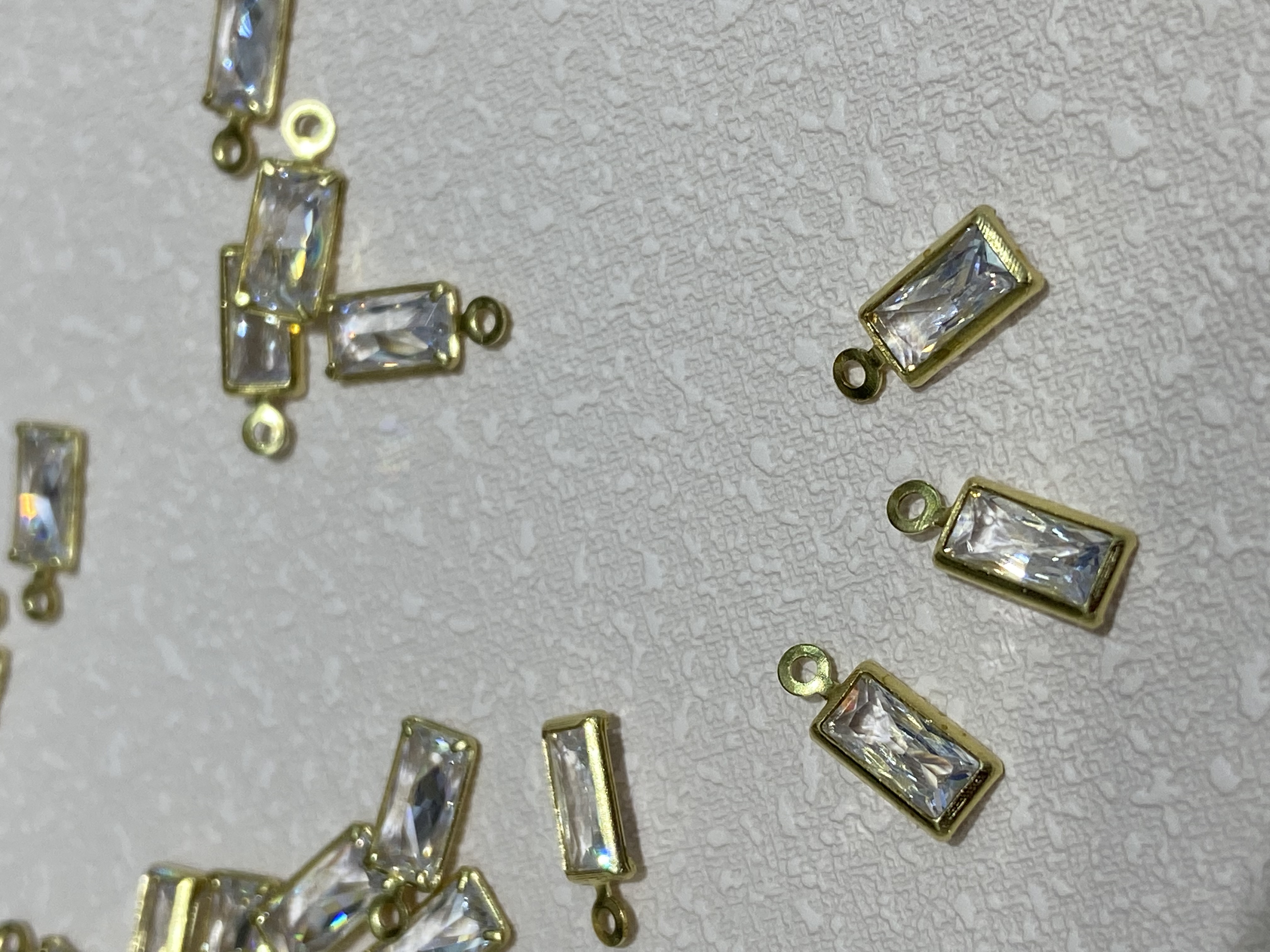 أزياء أزياء أزياء أزياء الزفاف، لحقات النحاس المستطيل detail image 5