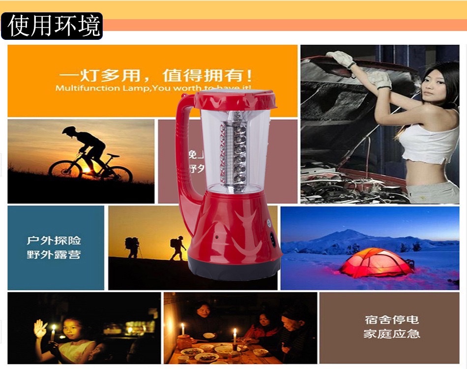New outdoor portable lamps, LED camping lamps, solar-powered charging portable emergency lighting, horse lamps, camping tent lamps detail image 10