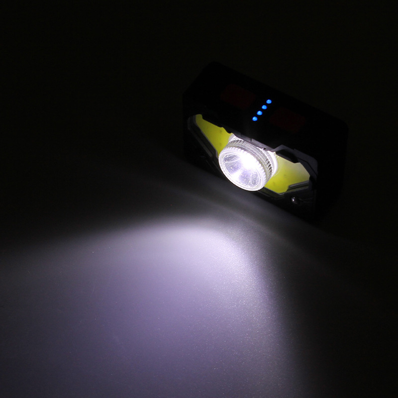 Cross-border supply Amazon USB charging led sensor headlight, outdoor head-mounted headlight, fishing night fishing light pic 5