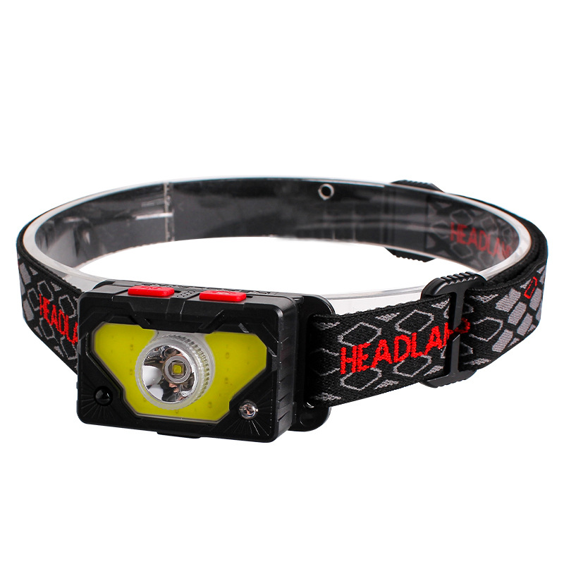 Cross-border supply Amazon USB charging led sensor headlight, outdoor head-mounted headlight, fishing night fishing light Application Scenario