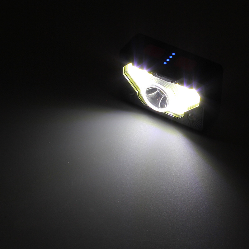 Cross-border supply Amazon USB charging led sensor headlight, outdoor head-mounted headlight, fishing night fishing light pic 1