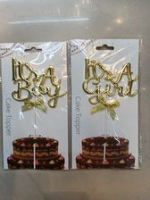 英语西语蛋糕装饰创意插牌铁丝插件生日派对插签宝贝出生插签cake topper