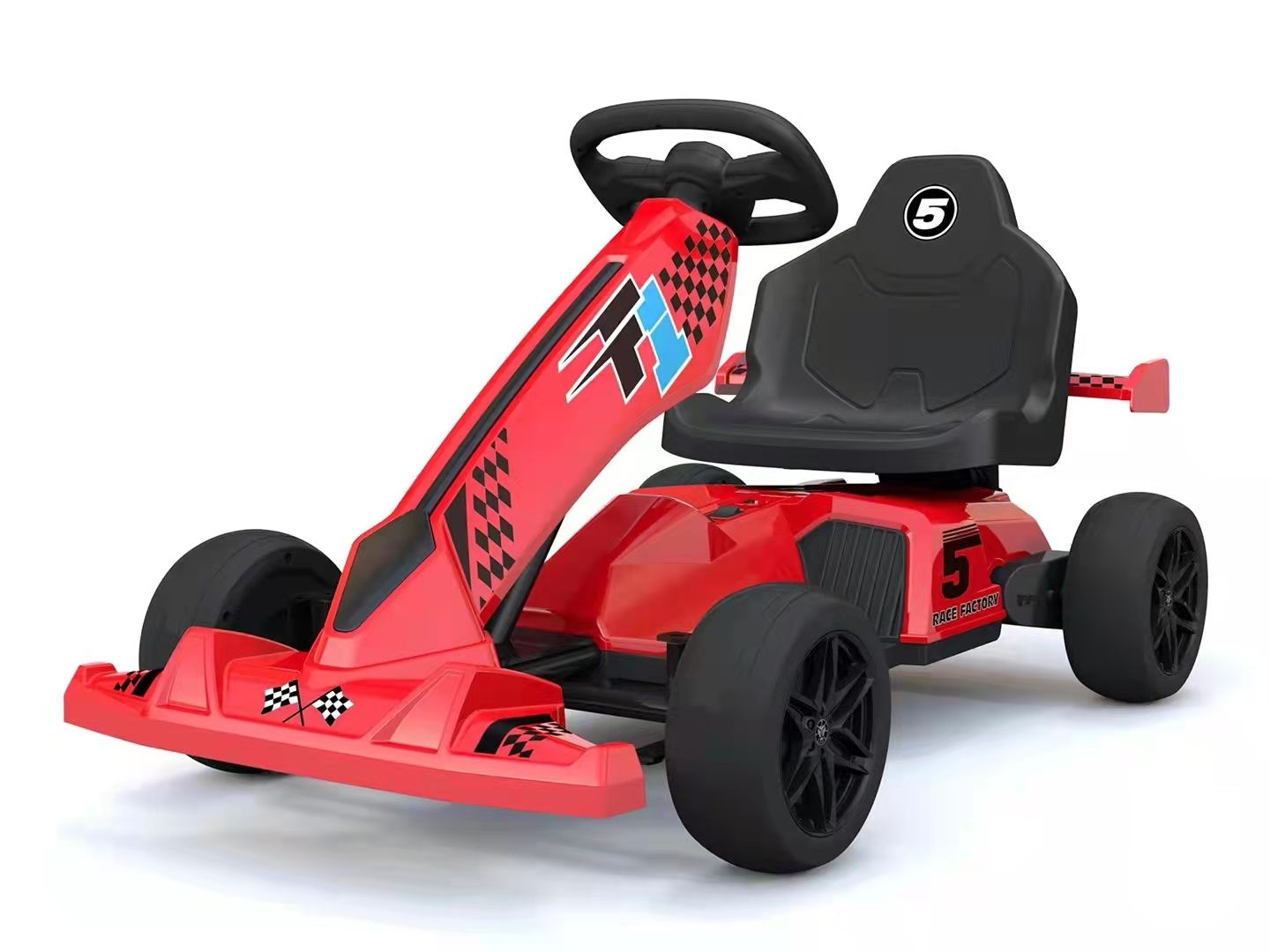 新款儿童电动卡丁车汽车 遥控双驱电动车 儿童汽车可坐人宝宝玩具车详情图3