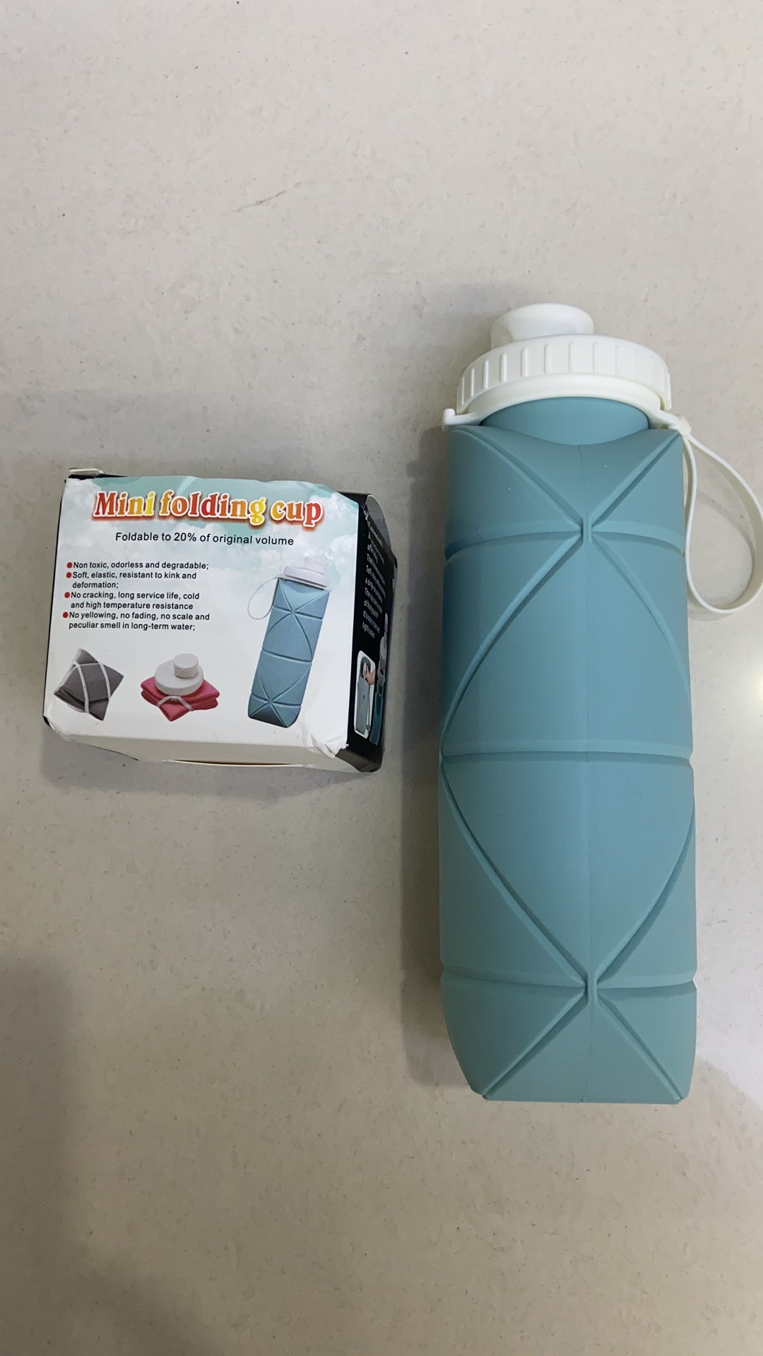 硅胶折叠水杯-600ML