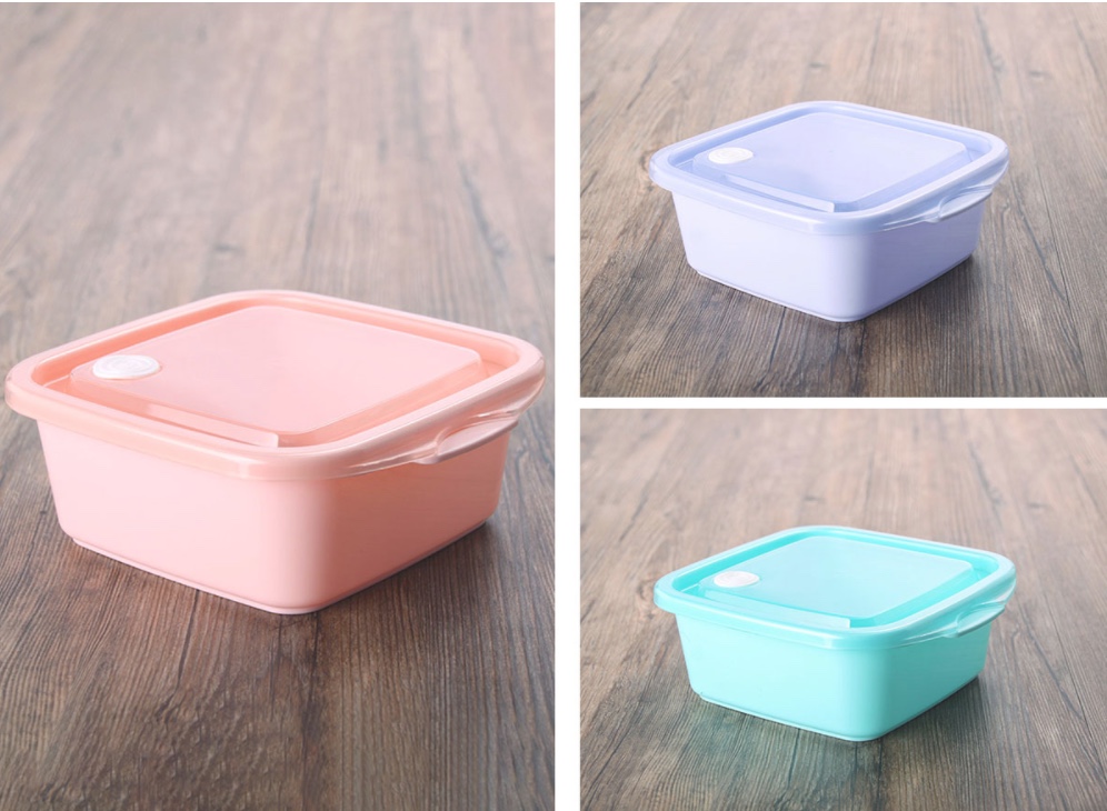 正方塑料保鲜盒三件套详情图1