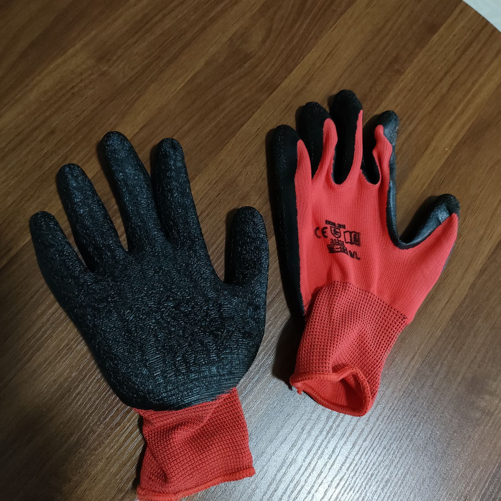 厂家批发加厚皱纹手套乳胶尼龙使用灵活工人劳保防护手套详情图1