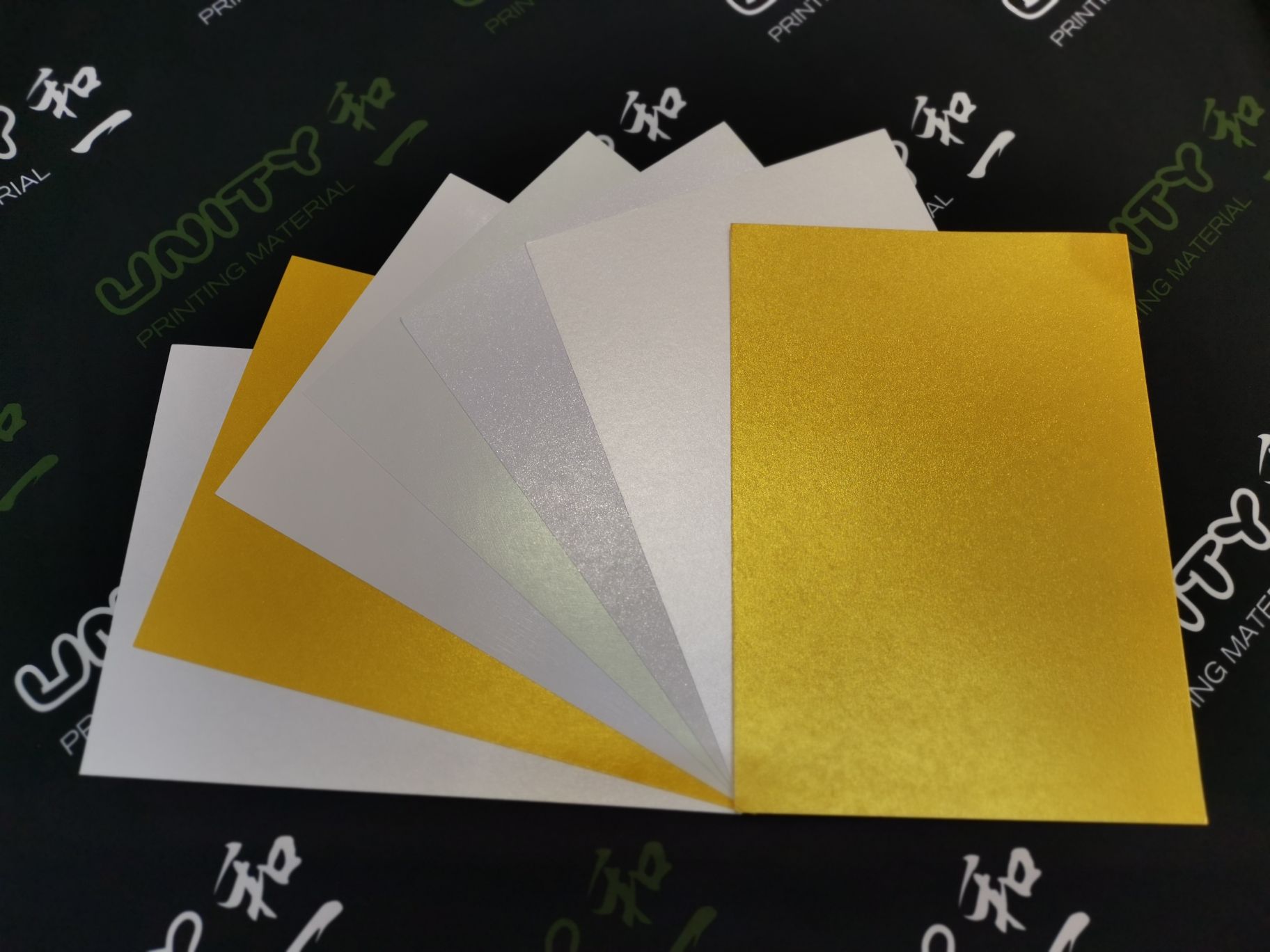 珠光卡纸喷墨彩喷纸名片卡纸260g珠光金A4x50 pearl paper详情图5