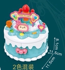 新款[烟花] 声光蛋糕音乐盒[愉快]
仿真蛋糕🎂造型，配备精美贴纸，丰富配件，多用玩法，角色扮演，还有炫彩灯光音乐🎵详情3