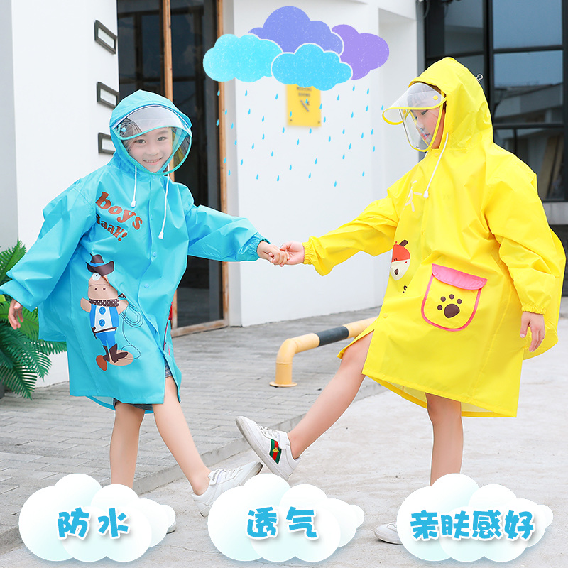 儿童卡通背包雨衣详情图4