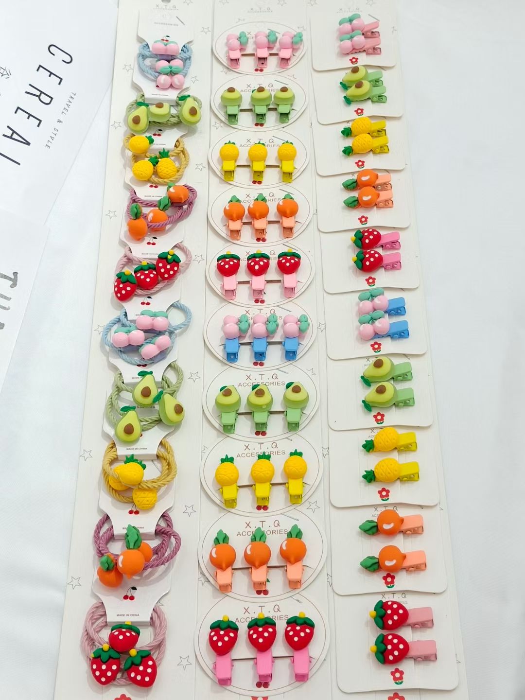 皮筋 压夹 /小花皮筋/小花压夹细节图