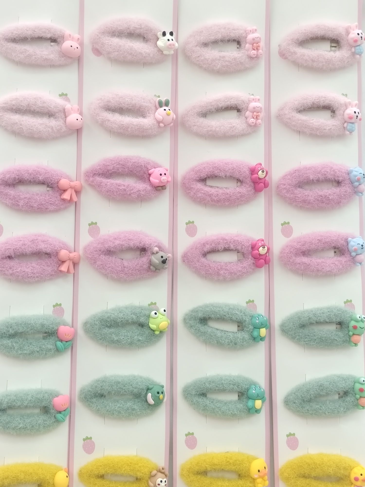 小淘气008卡通毛毛BB夹一条款式可以混搭也可以自己选款订做款式