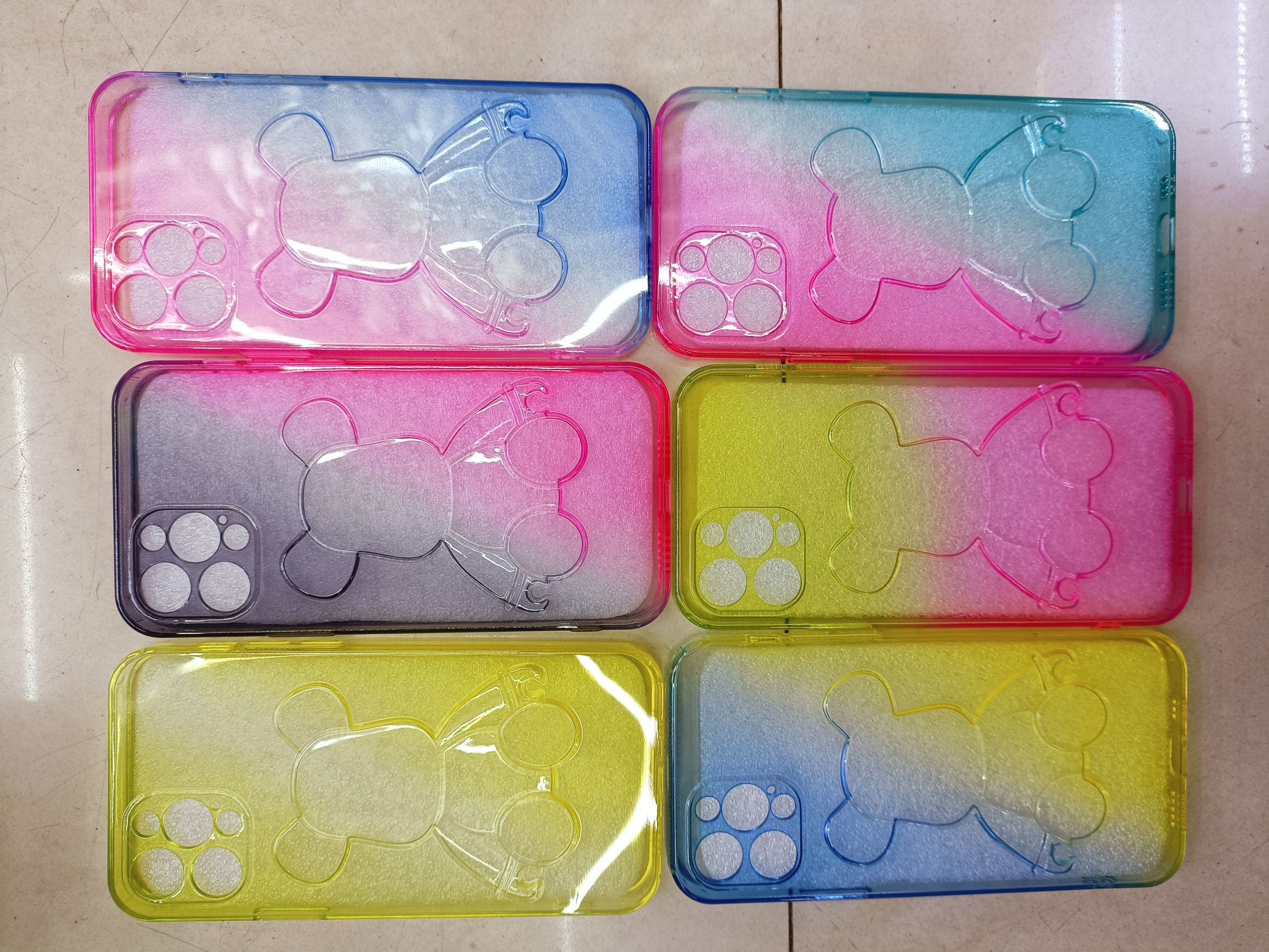 Material oso colorido tpu teléfono caso protector Item Picture