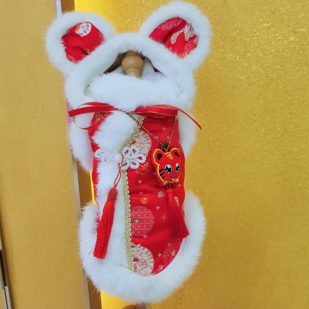 宠物用品！爱宠旗袍专场来啦！超多新年礼服每款都是超新颖高端上档次！详情图7