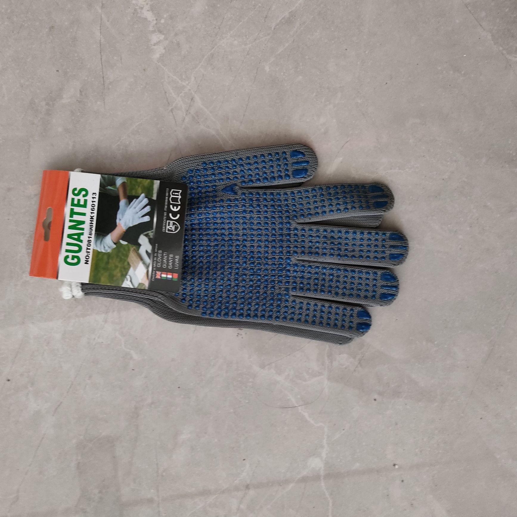 十针尼龙点胶劳保手套