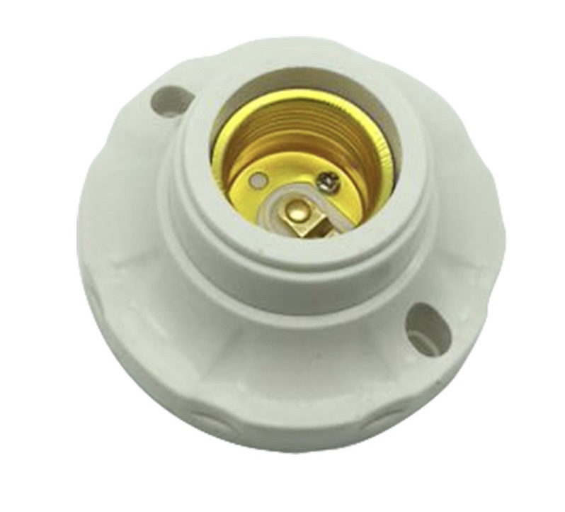 led with switch conversion lamp holder E27 wall-mounted screw-type lamp head led long lamp head mobile lamp holder details Picture