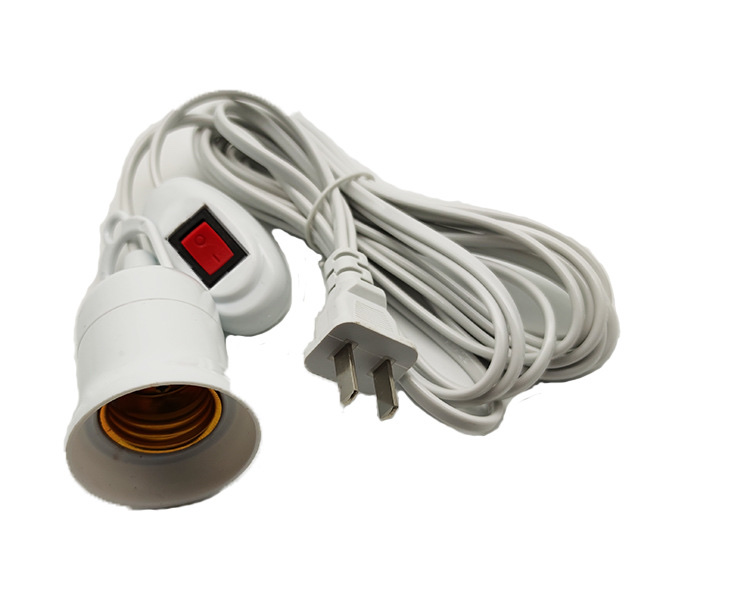 led with switch conversion lamp holder E27 wall-mounted screw-type lamp head led long lamp head mobile lamp holder Application Scenario