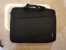 韩版电脑包手提包休闲包单背黑色简约