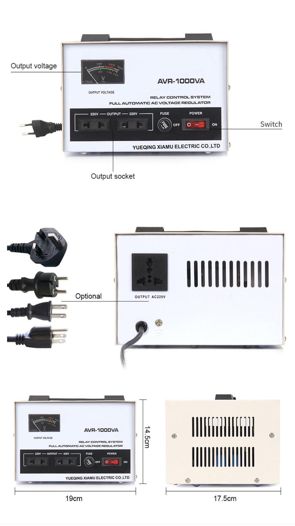 电压150V-250V国外家用型电子式稳压器 详情图4