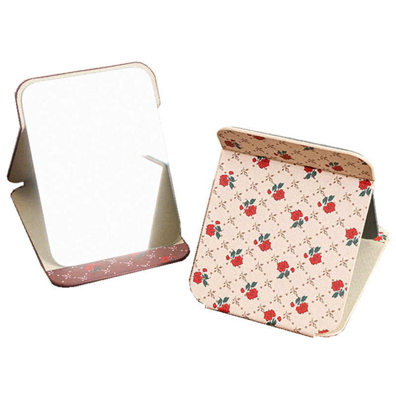 Small PU makeup mirror HZJ-610 detail image 4