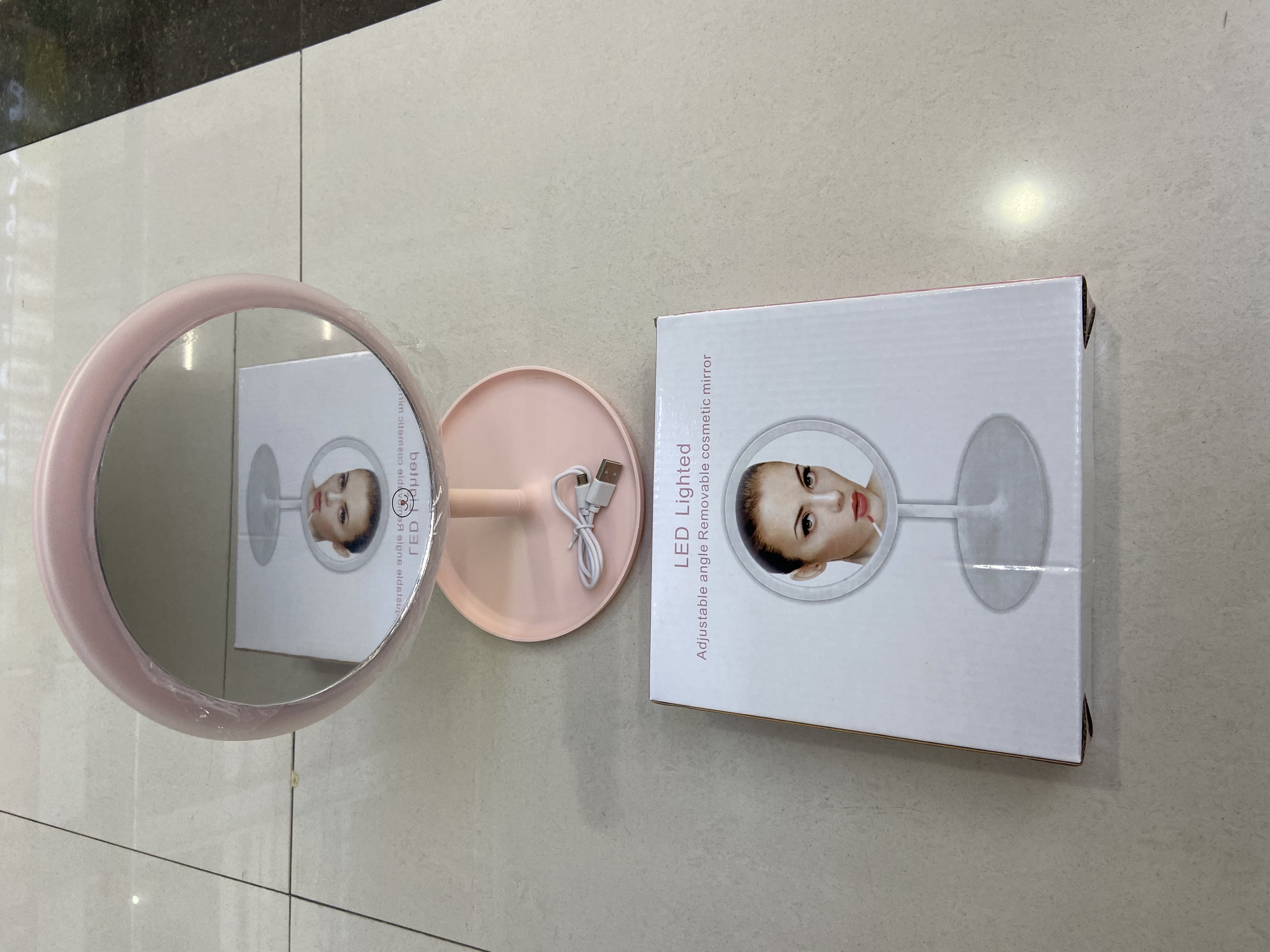 3-color makeup mirror HZJ-611 model