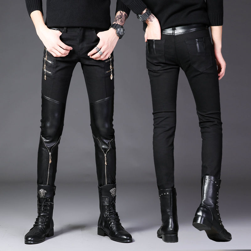 Pantalones hombre estudiante versión coreana slim fit pantalones de pie pequeños pantalones casuales de verano de los hombres de moda zip white leggings pantalones de carga de los hombres Application Scenario