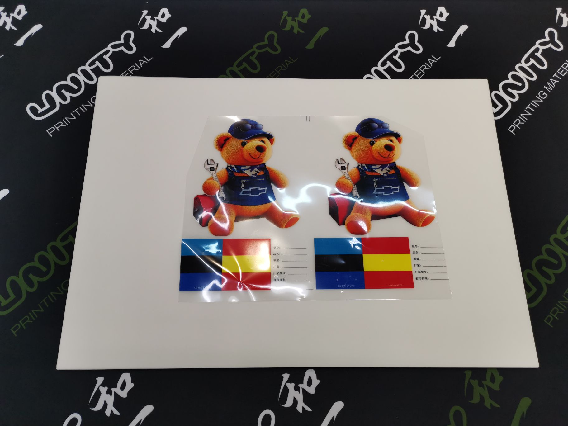 pet white mercedes pictural pictural pictural princing мембрану A3x100 DTF Transfer Film detail image 3