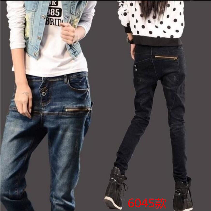 Fleece-lined jeans, women's stretch pencil pants, slimming and slim Korean-style thickened little Halon casual pants, plus-size chubby girls detail image 16